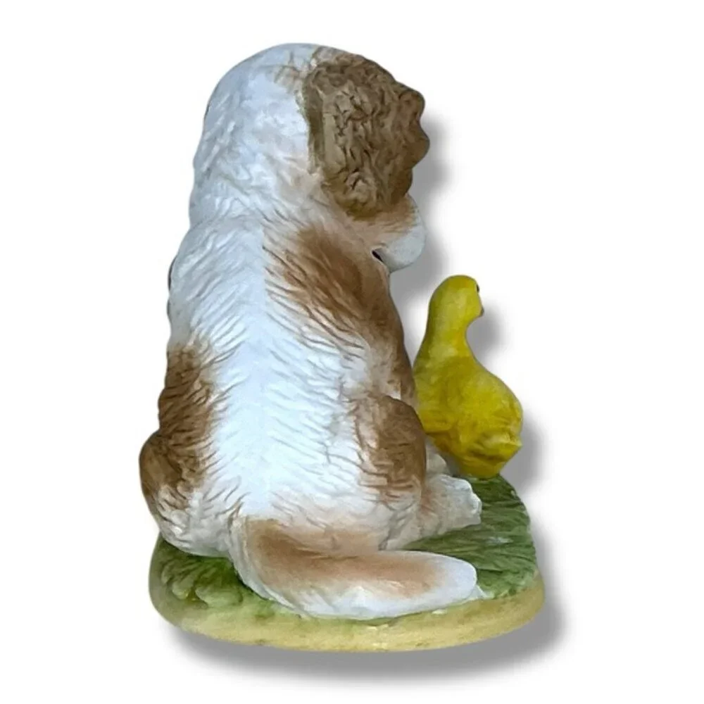 Vintage Spaniel Puppy Dog Duck Porcelain Figurine Homco #1413 Collectible - Picture 6 of 16